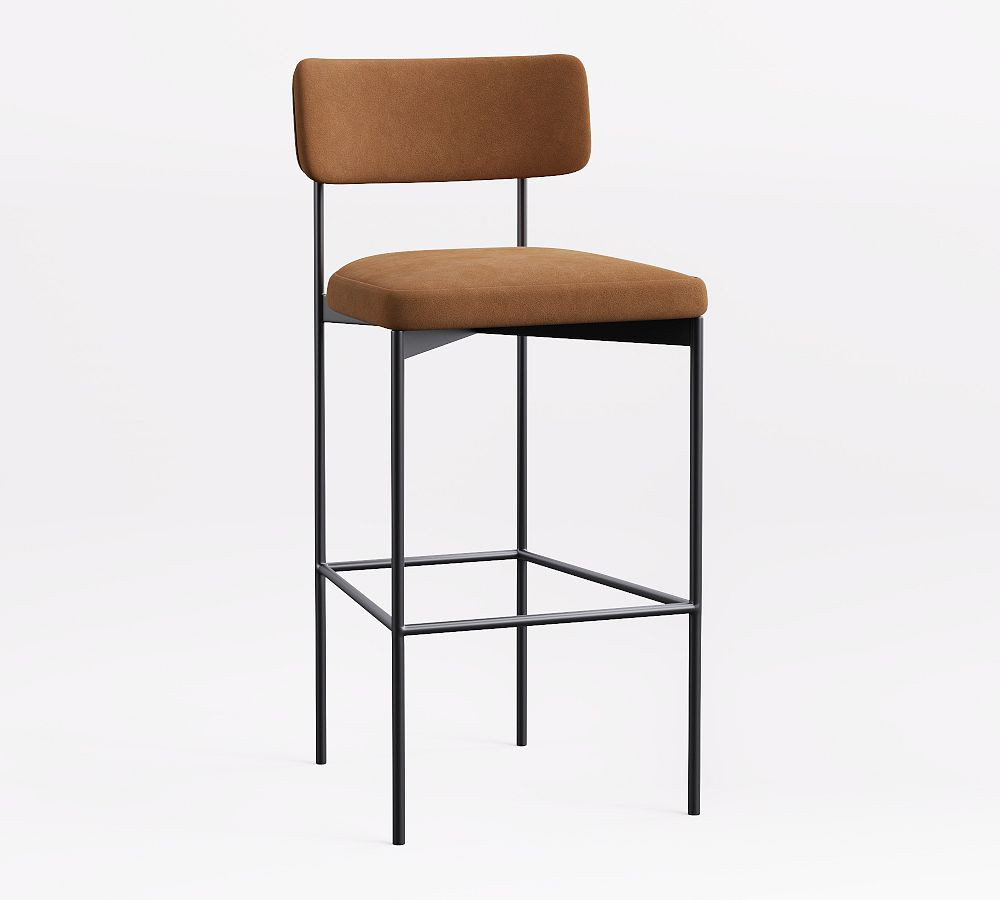 Maison Leather Stool | Pottery Barn (US)