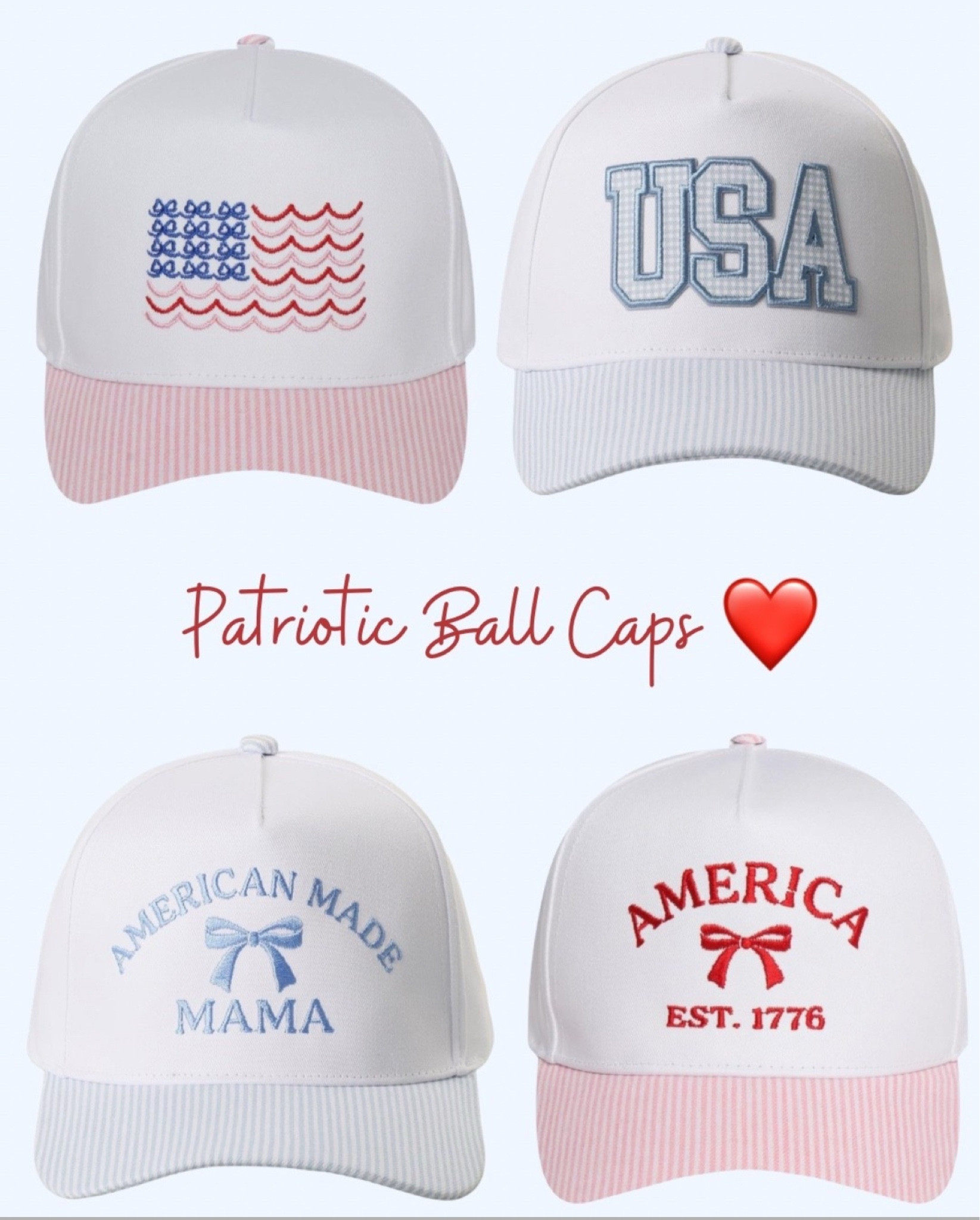 Patriotic hat - Memorial Day outfit 
4th of July outfit 





America hat 
American flag hat 
USA 
Red white blue 




#LTKSeasonal #LTKSwim #LTKootd