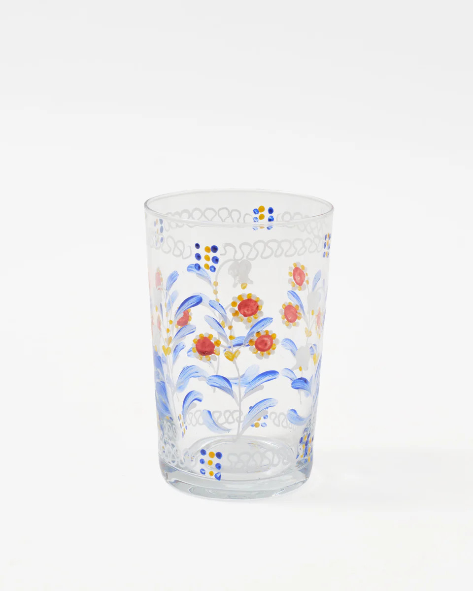 Marmara Hand-Painted Water Glass | Cabana Magazine