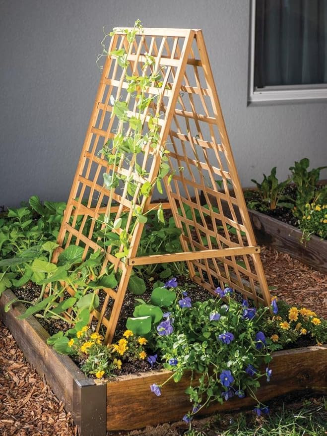 Gardener's Supply Company Bambo A Frame Plant Support | 42" High Outdoor Sustainable Bamboo Stand... | Amazon (US)