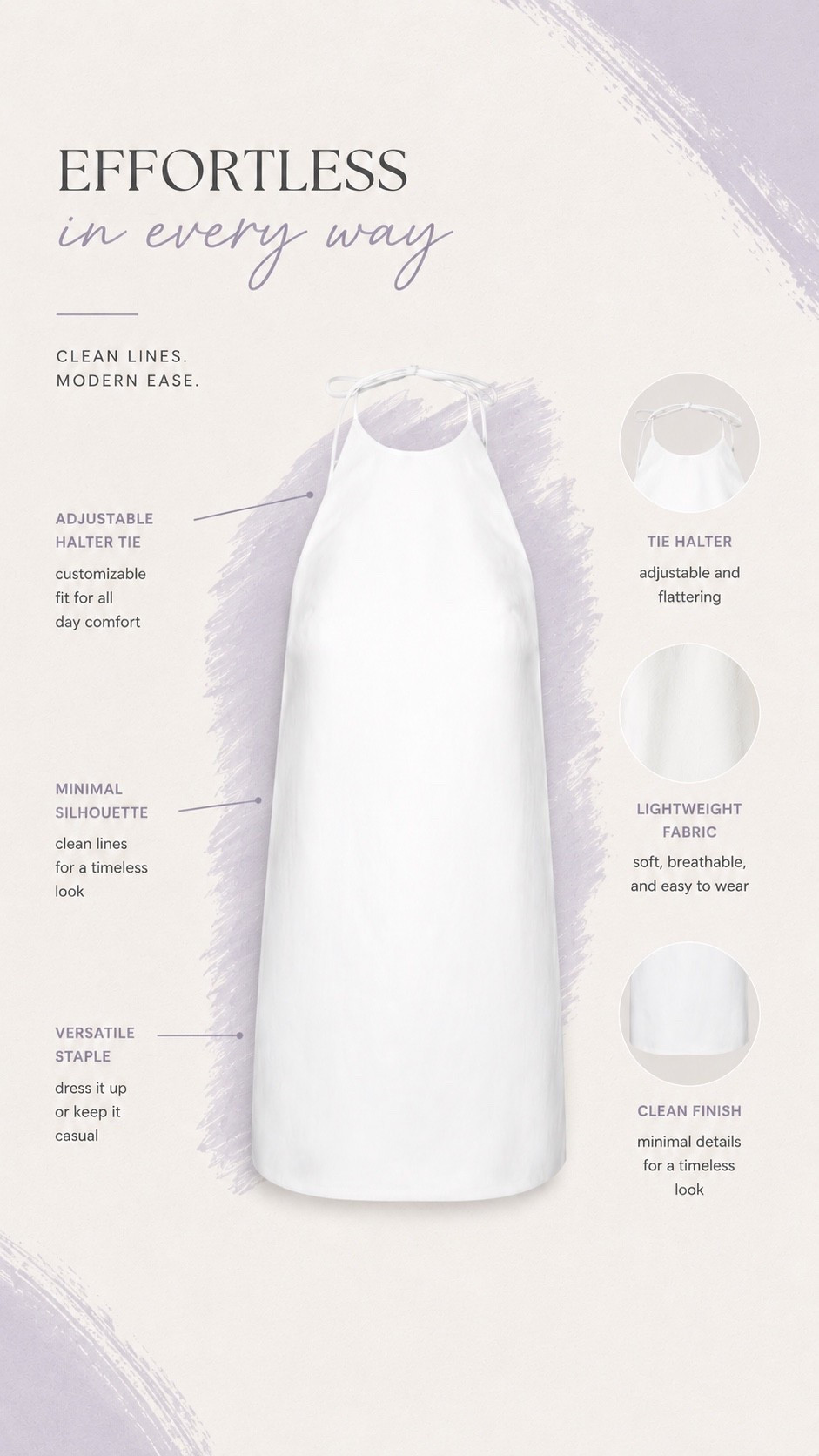 Effortless, elevated, and endlessly versatile. This white halter mini dress is the kind of staple you’ll wear on repeat from brunch to vacation dinners. The flattering high neckline and clean silhouette make it easy to style with sandals, heels, or a woven tote.

[white halter dress, halter mini dress, white summer dress, vacation outfit, resort wear, minimalist fashion, chic summer outfit, neutral outfit, capsule wardrobe, bridal shower dress, graduation dress, brunch outfit, beach vacation style, effortless style, timeless wardrobe]

#LTKOver40 #LTKootd #LTKTravel