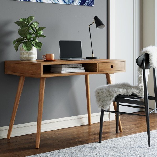 Parker Desk | 1-Drawer | Solid Wood | Nathan James