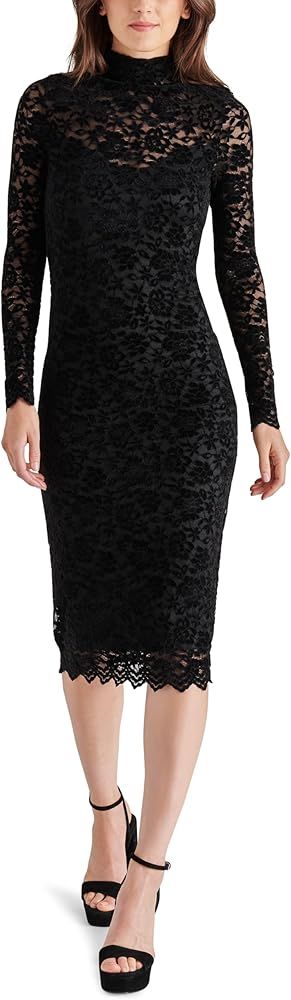 Steve Madden Apparel Women's Vivienne Dress       
Material: Polyester 

Occasion: New Year | Amazon (US)