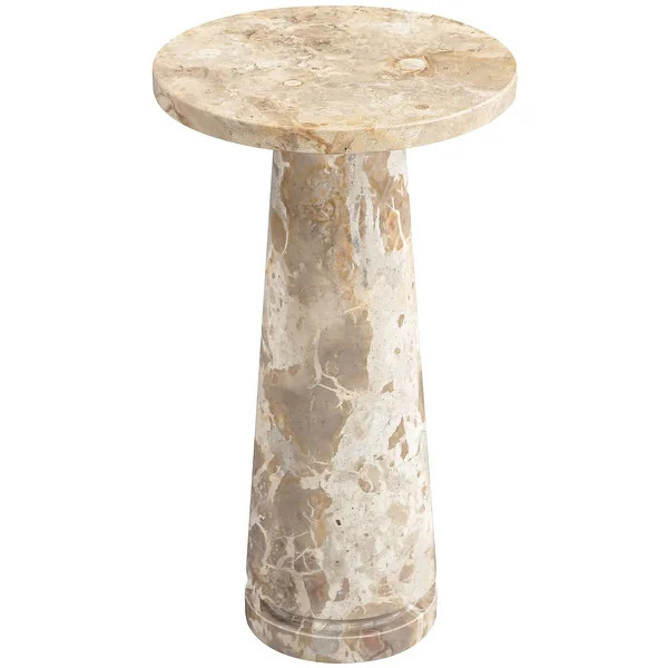 SAFAVIEH Couture Valentia Round Marble Accent Table - Beige | Bed Bath & Beyond