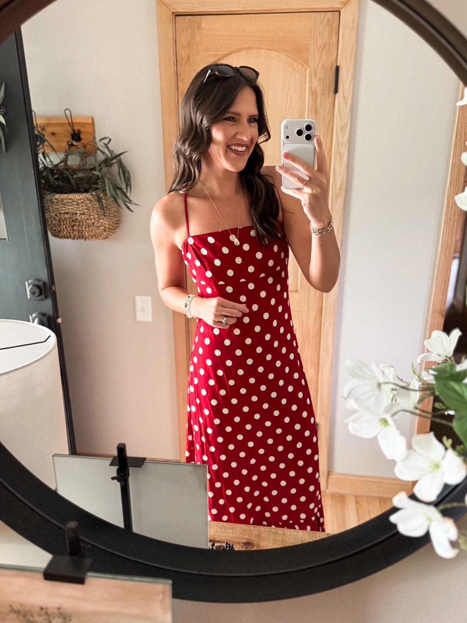 This linen blend maxi dress from Target is a SHOW STOPPER! I’m wearing a small. 