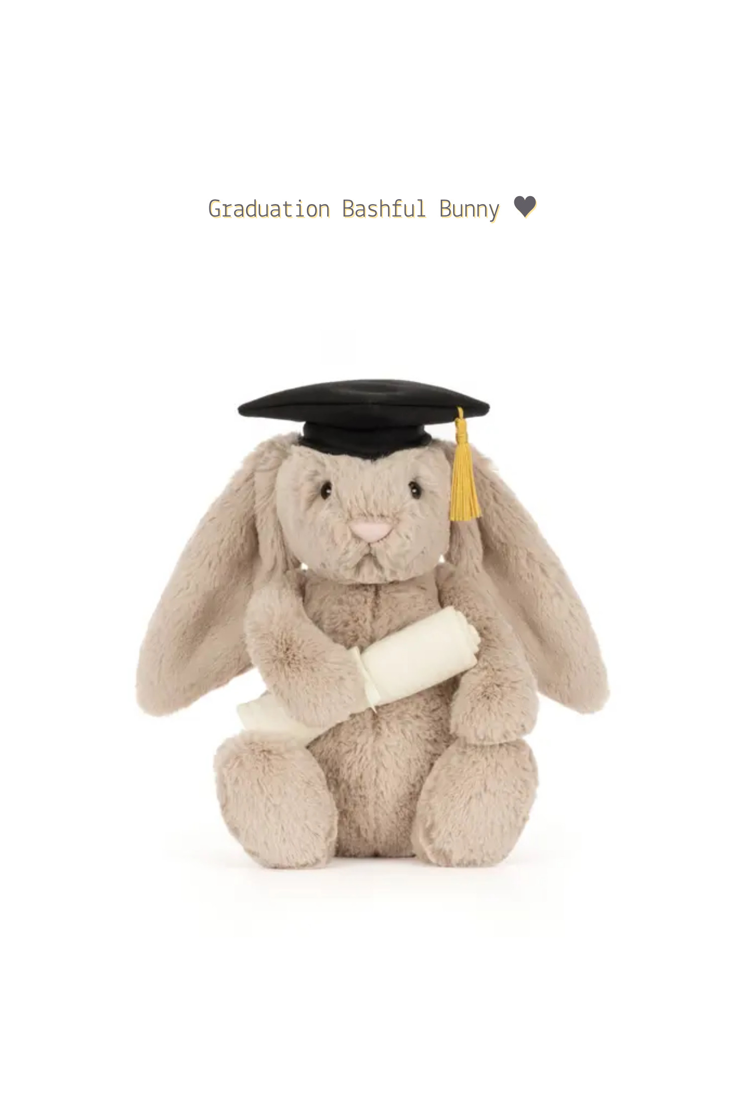 Graduation Bunny Plush Gift 🐰🎓
A soft bunny plush dressed in a tiny graduation outfit — a sweet, keepsake gift for little ones or anyone celebrating a special milestone. Soft, collectible, and perfect for marking the moment.
#GraduationGift #GraduationBunny #ClassOf2026 #Jellycat #BashfulBunny #BunnyPlush #BunnyPlushie #StuffedAnimal #JellycatCollector #seasonalitem #졸업가운을입은버니 #졸업선물 #KidsGift #BabyGift #KeepsakeGift #CutePlushie #SeasonalGift #LTKFinds 

 #LTKbaby #LTKkids #LTKgiftguide