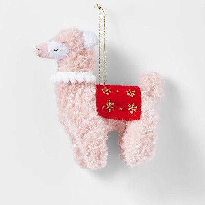 Alpaca Christmas Tree Ornament Blush - Wondershop™ | Target