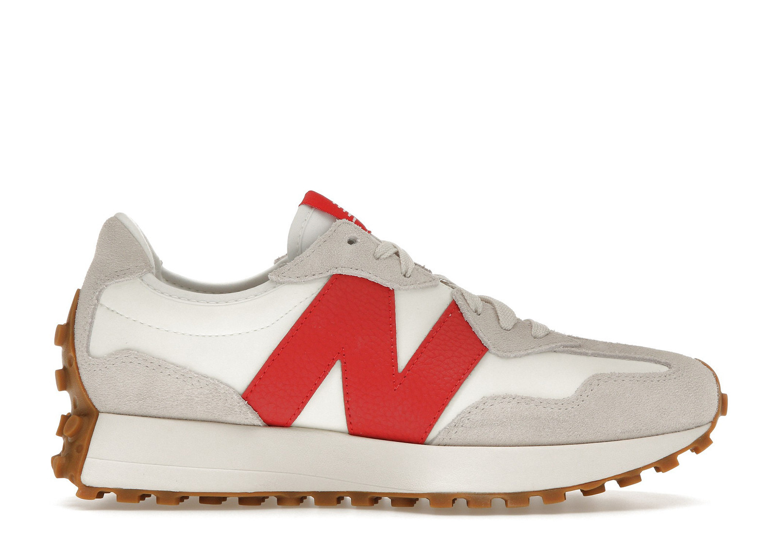 New Balance 327 (Women's) Sneakers in Moonbeam/True Red | StockX