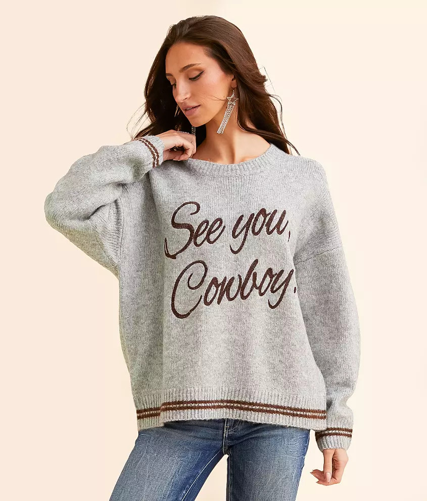 See You Cowboy Sweater | Buckle