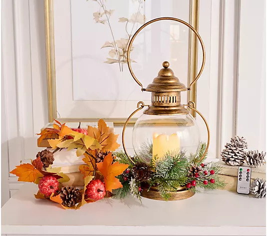 Home Reflections Indoor/Outdoor 16" Hanging Lantern | QVC