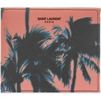 Saint Laurent Palm Tree Print Canvas East West Wallet | End Clothing (US & RoW)