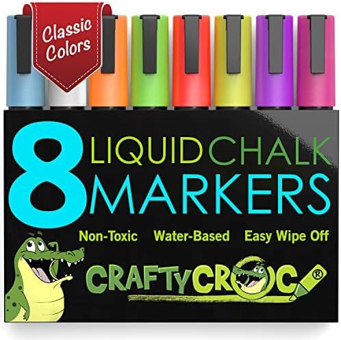 Liquid Chalk Markers for Blackboards - Use as Glass Window Markers, Mirror Pens, Blackboard or Chalk | Amazon (US)