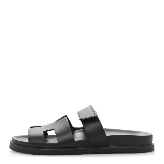 Calfskin Womens Chypre Sandals 38 Black | FASHIONPHILE (US)