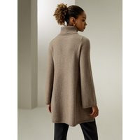 LILYSILK 100 Cashmere Sweater Ladies - Beige Sustainable Cashmere - Simple Yet Classic Detachable Turtleneck Tops L | LilySilk