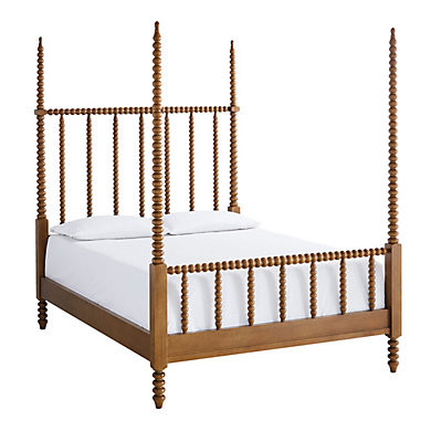 Dover Spool Bed with 4 Poster Design & Solid Oak Craftsmanship | Ballard Designs, Inc.