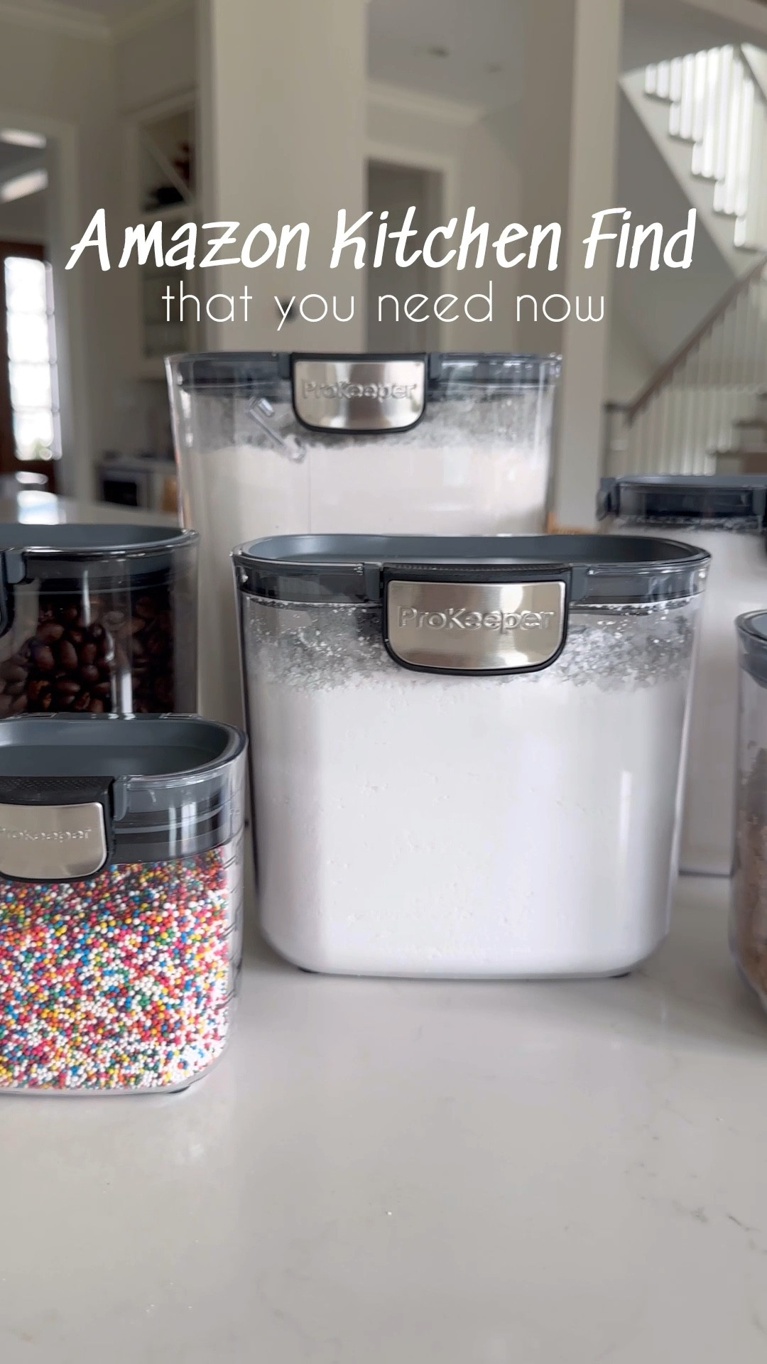 Must have kitchen storage for your pantry!! Love this Amazon find! 🙌🏼

#LTKfindsunder100 #LTKhome #LTKVideo