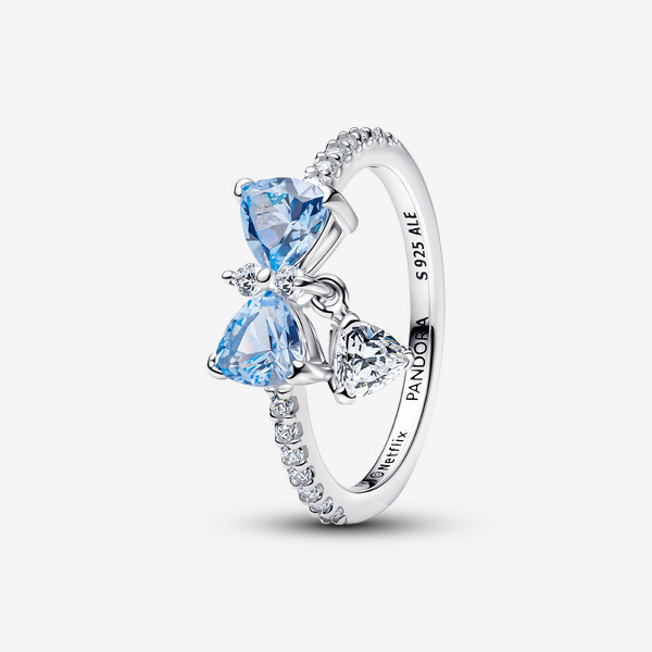 Pandora Bridgerton Blue Bow Ring | Pandora US