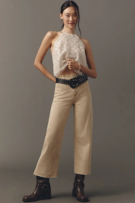 Pistola Penny High-Rise Crop Wide-Leg Jeans | Anthropologie (US)