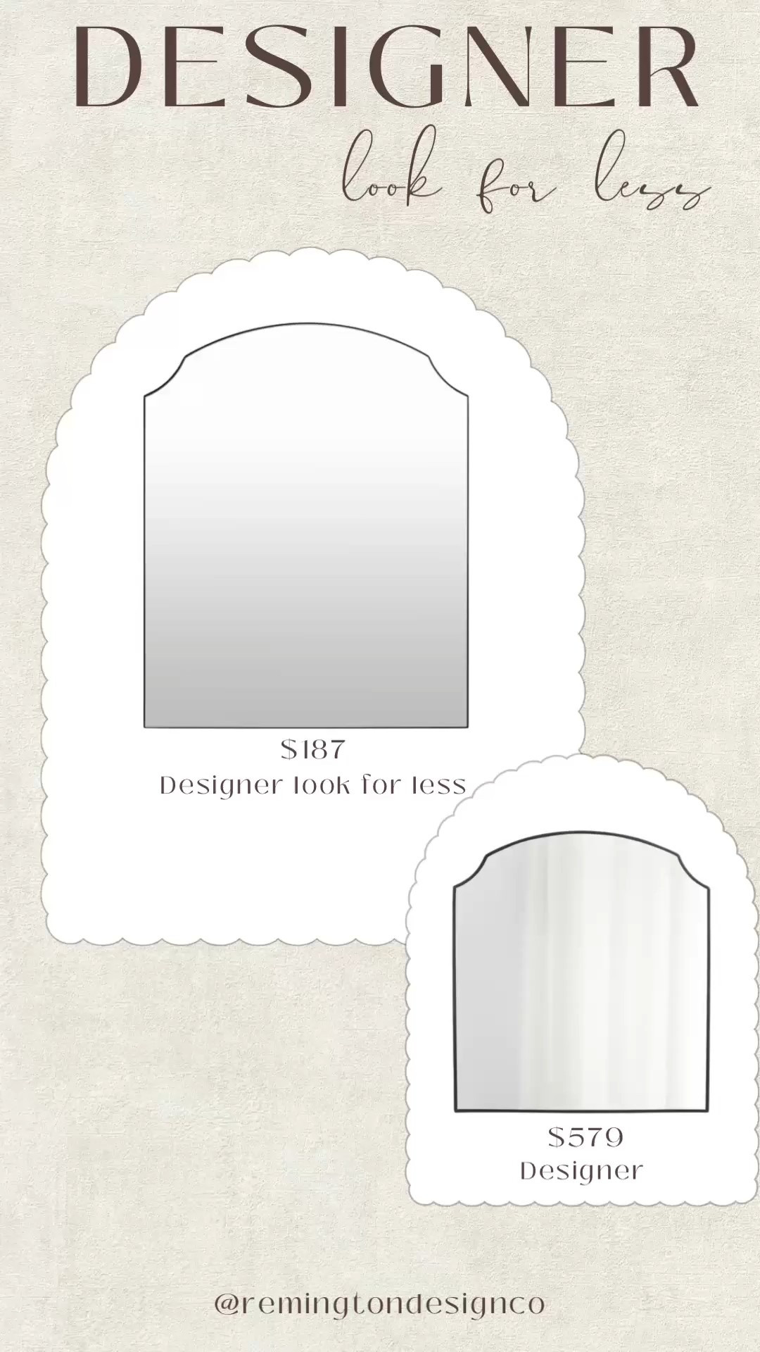 Crate & barrel look for less mirror! 

#LTKStyleTip 

#LTKHome #LTKSaleAlert