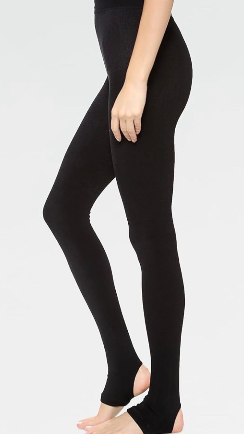 Base layer for skiing, fleece lined tights 