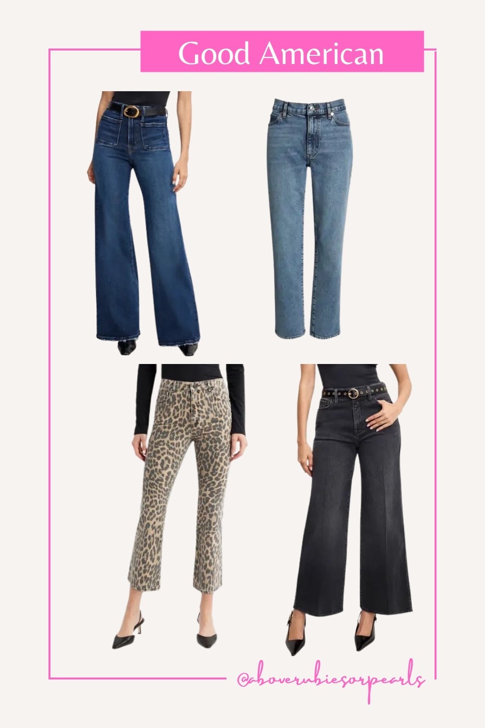 The Nordstrom Anniversary Sale is the time to score Good American jeans at a steal! Here are the styles I’m loving and linking on my LTK:

👖 Good Standard Straight Leg Jeans (Indigo) – Classic, clean indigo wash with a timeless straight cut. Perfect for dressing up with heels or keeping it casual with sneakers. A true wardrobe staple!

🖤 Good Skate Wide Leg Jeans (Black)
I love wide-leg style. So chic with a tucked-in tee or a bodysuit for that effortless cool-girl look.

💙 Good Waist Patch Pocket Palazzo Jeans (Indigo) – These are so flattering. The high waist snatches you in, and the patch pockets give retro vibes. The palazzo leg is dramatic in the best way!

🐆 Leopard Print Kick Flare Jeans – For days when you want to make a statement. The subtle leopard print and cropped flare cut make these a total showstopper. Perfect with a simple tank and strappy heels.

Good American always nails the fit, and these styles are perfect for building a denim wardrobe you’ll wear on repeat.

Snag them while they’re marked down! Which one is your favorite?
#ModestFashion #ModestStyle #LTKNSale #GoodAmerican #NordstromAnniversarySale #LTKDenim

#LTKStyleTip #LTKSaleAlert