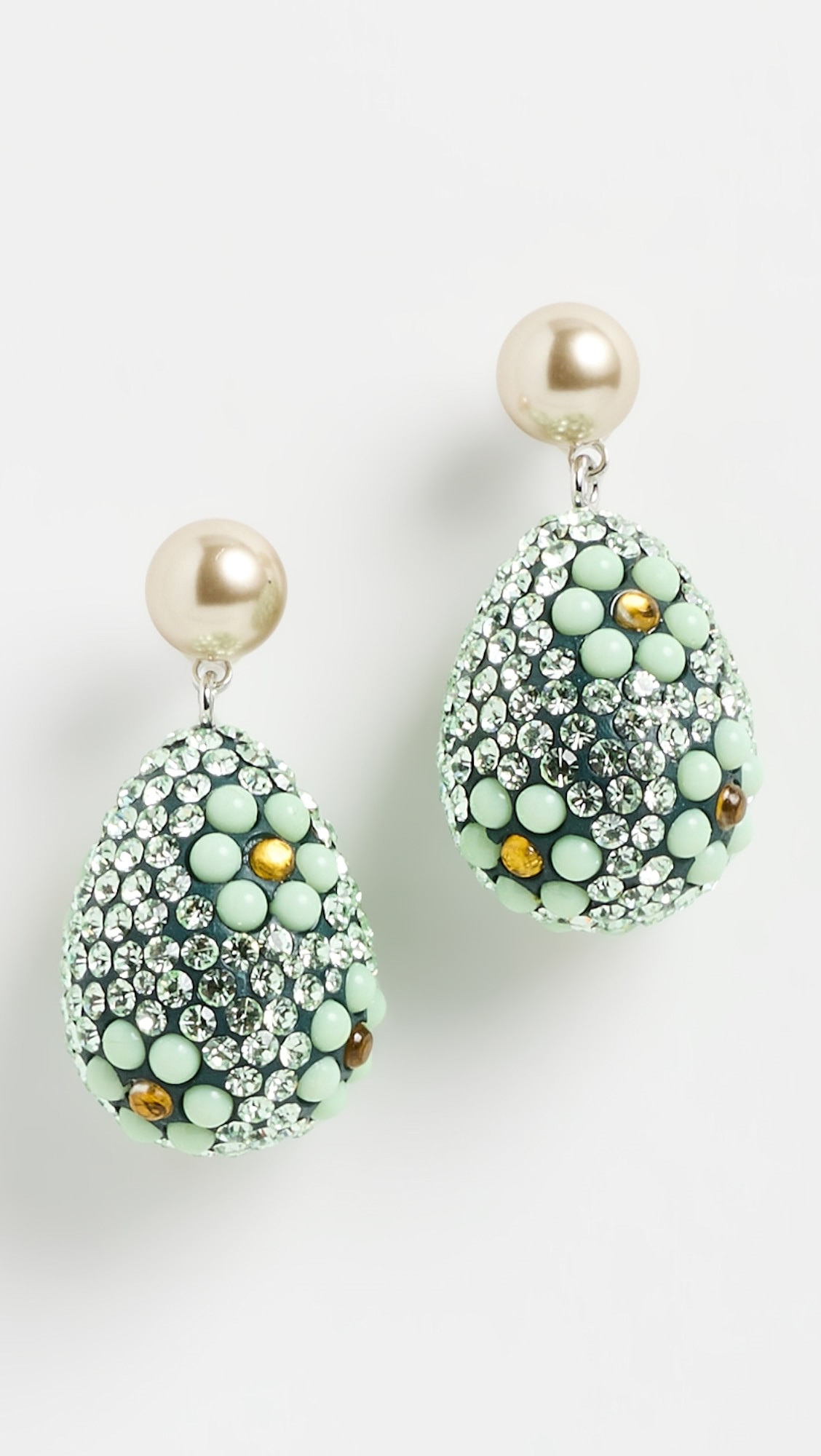 Curiosity Crystal Pearl Drop Earrings | Shopbop