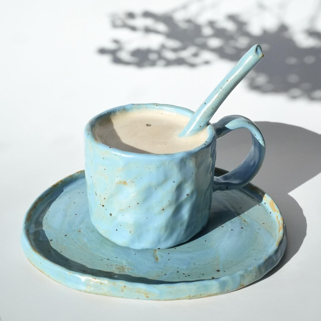 Handmade Ceramic Espresso Cup Set | Hand-painted Pottery - Etsy | Etsy (US)