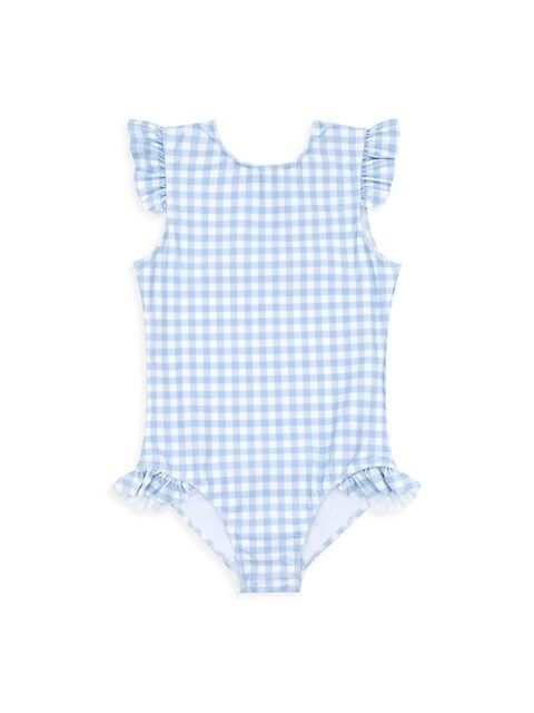 Baby's, Little Girl's & Girl's Oasis Gingham Rashguard One-Piece | Saks Fifth Avenue