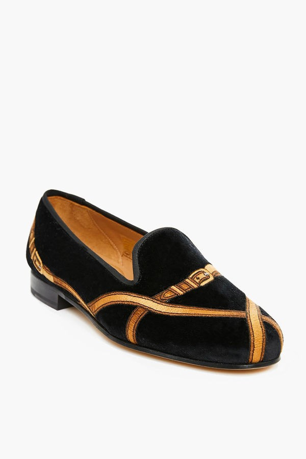 Cinch Black Velvet Slippers | Tuckernuck (US)