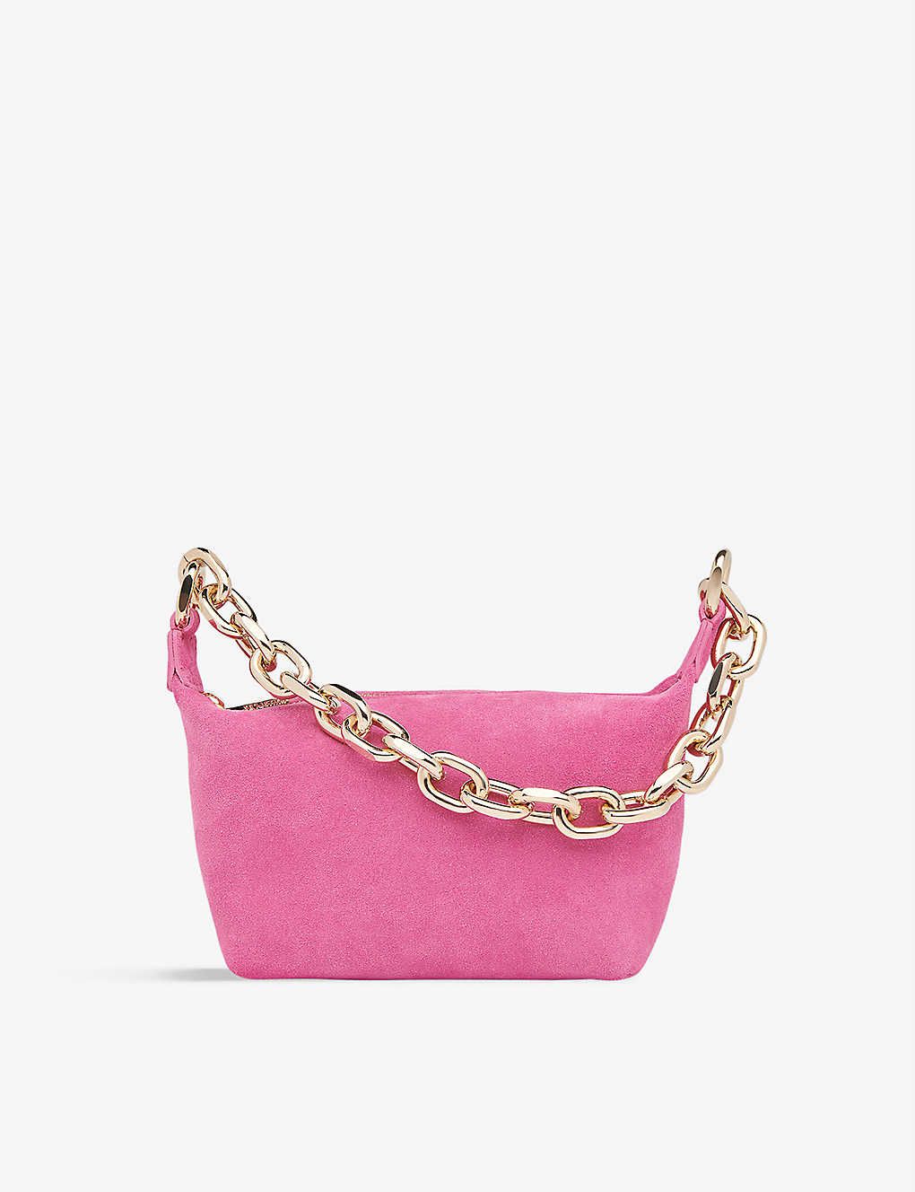 Naia chain suede shoulder bag | Selfridges