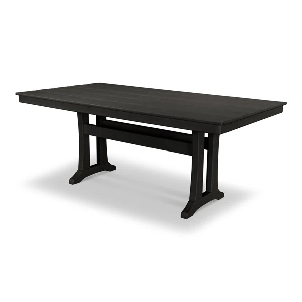 Farmhouse Trestle 37.75" x 72.25" Dining Table | Wayfair North America