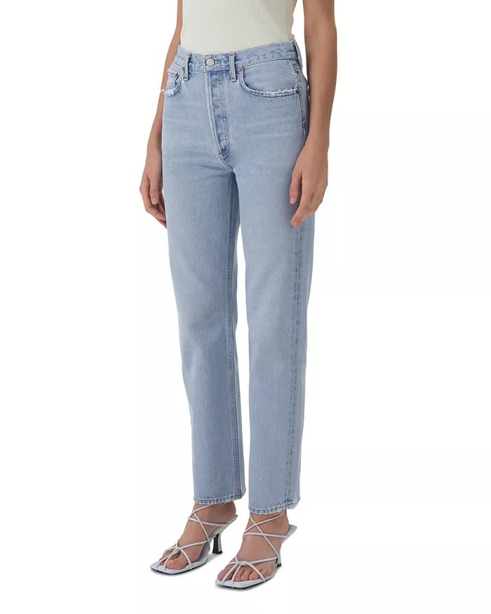 90's Pinch Waist High Rise Straight Jeans in Focus | Bloomingdale's (US)