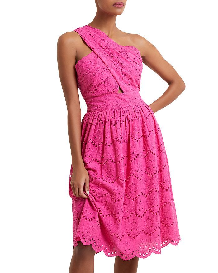Appelona Cotton One Shoulder Eyelet Dress | Bloomingdale's (US)