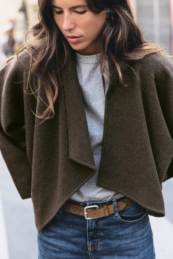 OPEN-FRONT KNIT JACKET | Zara US