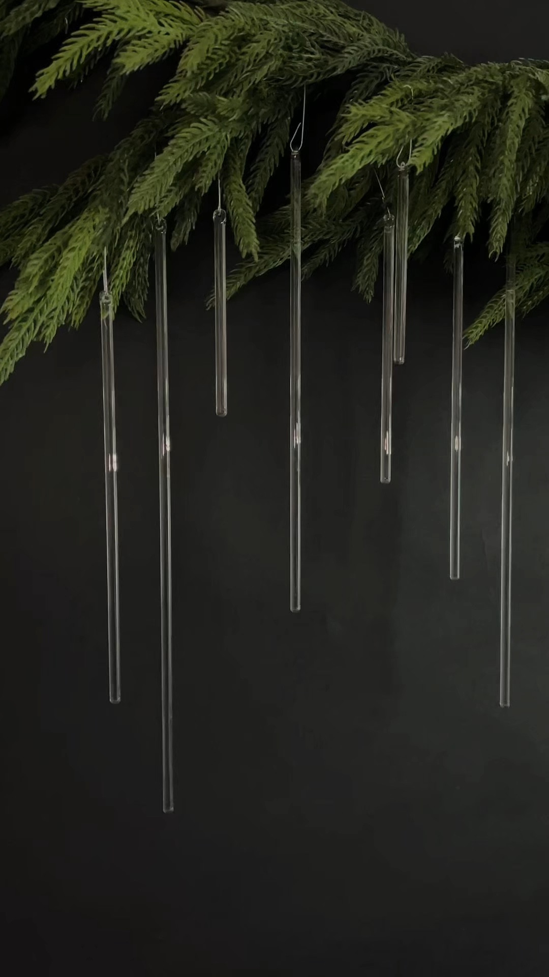 Handmade blown clear glass icicle ornaments

#LTKVideo #LTKHoliday #LTKHome