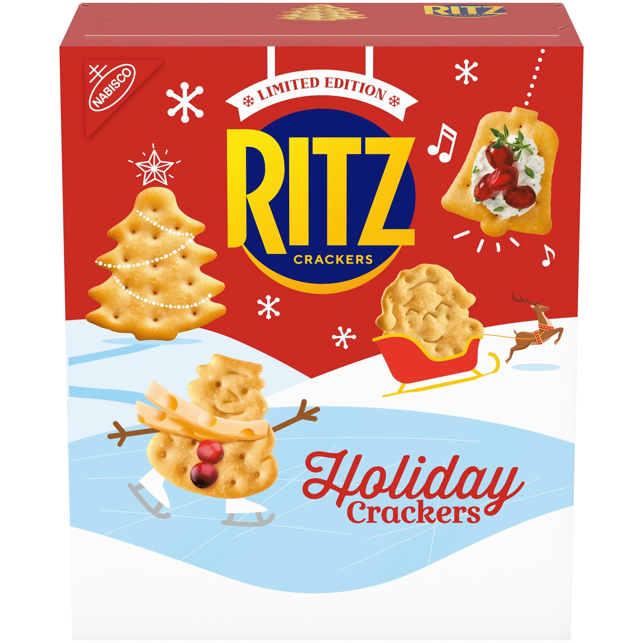 RITZ Holiday Crackers, Snacks for Kids and Adults, Party Snacks, Limited Edition, 12.3 oz | Walmart (US)