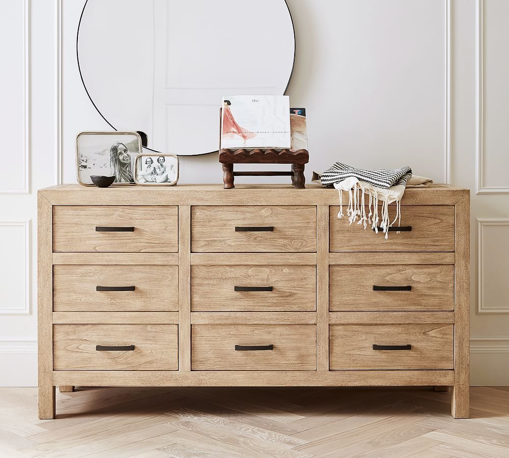 Linwood 9-Drawer Wide Dresser | Pottery Barn (US)