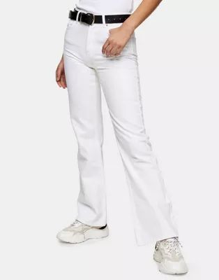 Topshop 90s flared jean in white | ASOS (Global)