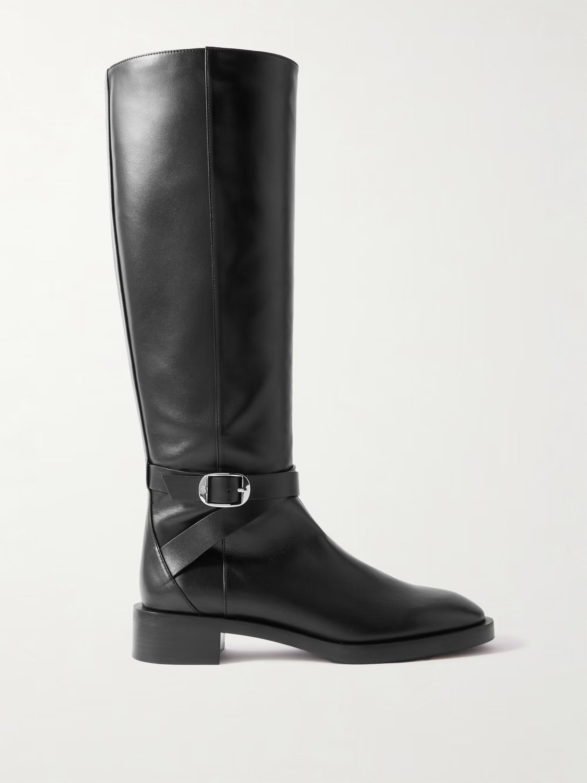 Bella buckled leather knee boots | NET-A-PORTER (US)