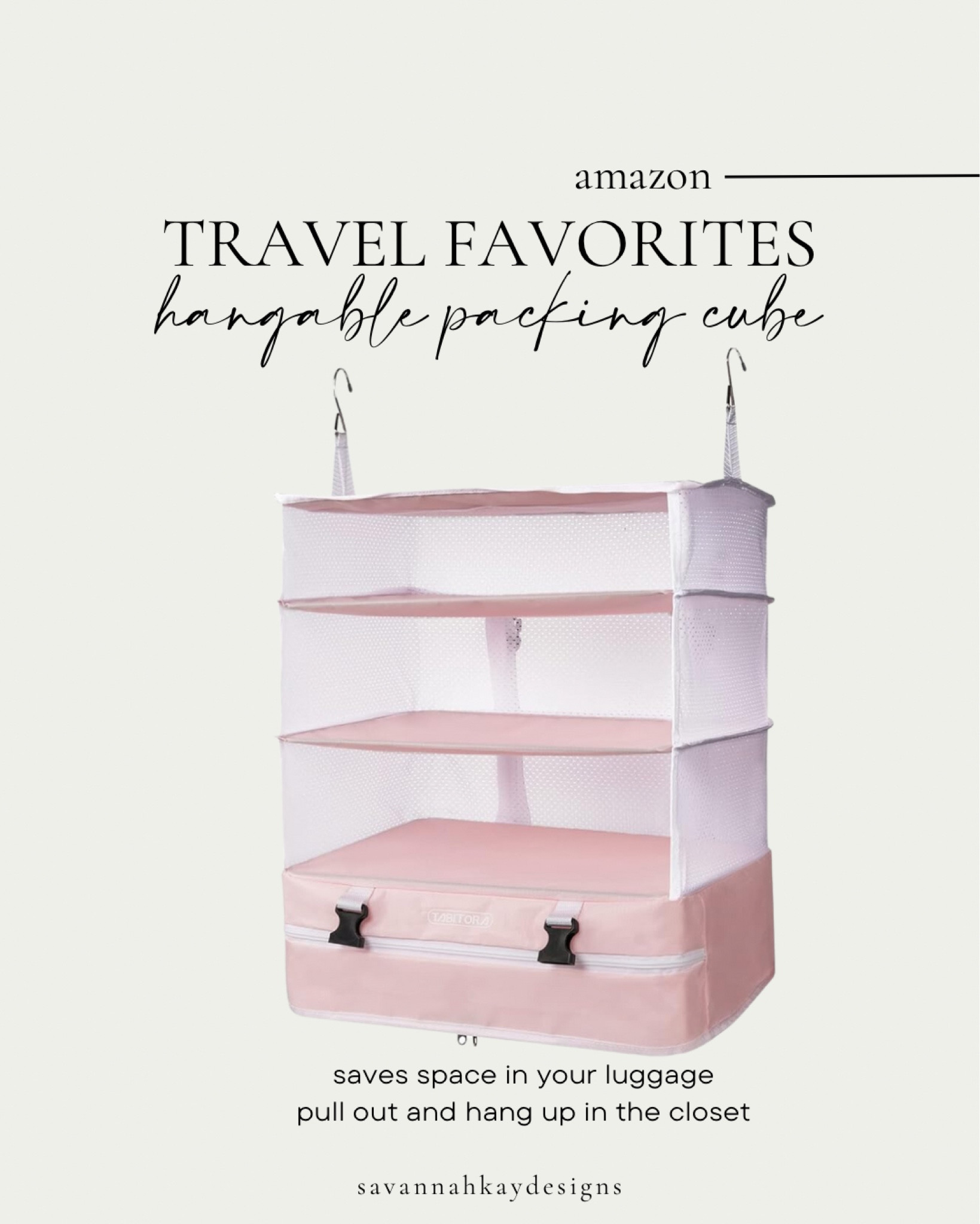 Grabbed this packing cube that hangs up when you unpack and it has been awesome! #travel #packing #packingcubes #luggage #amazon

#LTKfindsunder50 #LTKtravel #LTKfamily