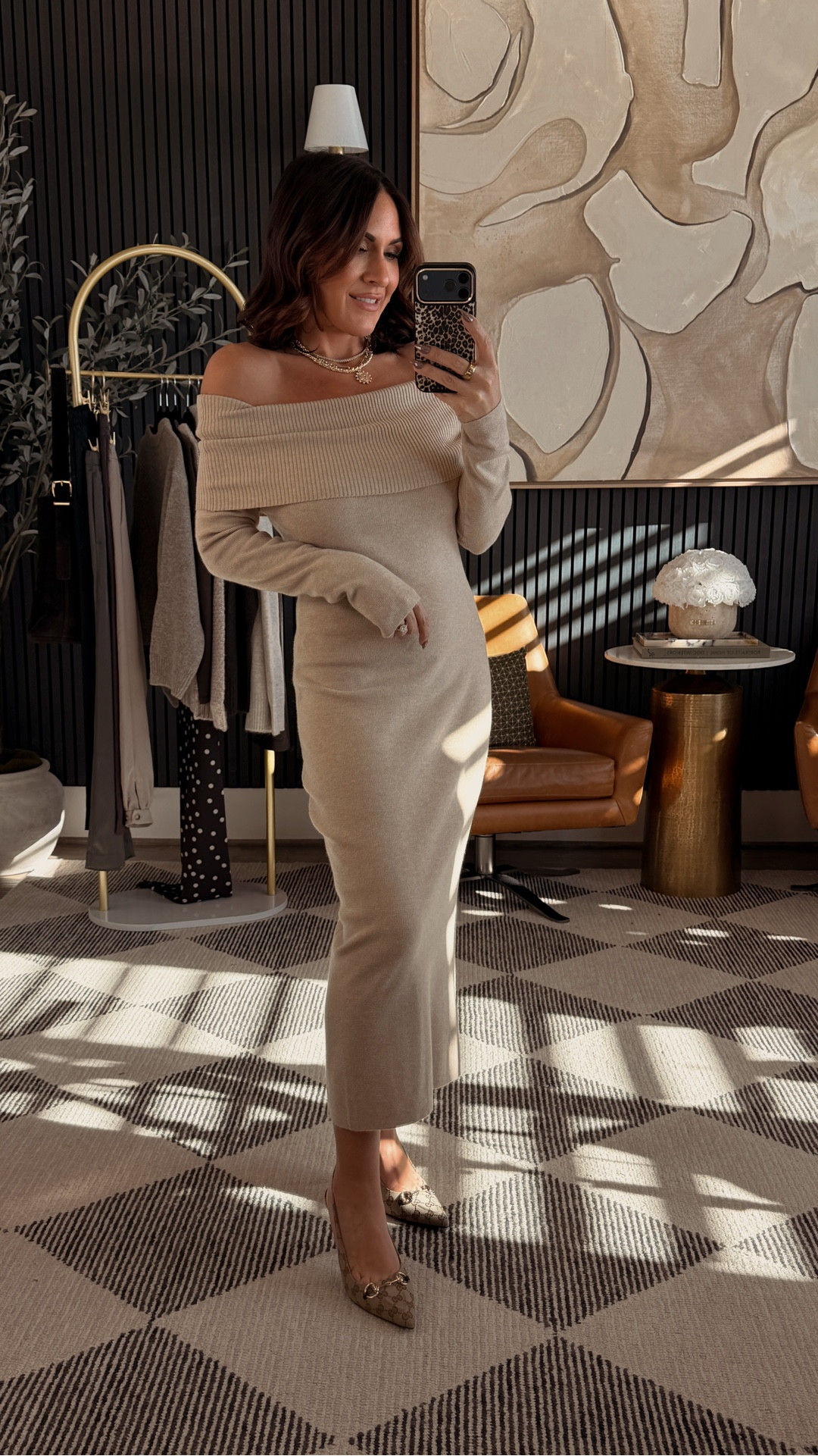 Okay besties — if you want something elegant and cozy for the holidays… this Amazon dress is it 🤎

The off-shoulder neckline, ribbed knit, and soft neutral tone make it the perfect mix of chic and comfortable.

5’2” • 130 lbs • 25” waist • 34DD • wearing size Small
All Amazon + petite-friendly 🤝

#AmazonFashion #PetiteStyle #WomenOver40Style #HolidayOutfitInspo #CozyAndChic #AmazonFinds #affiliate
