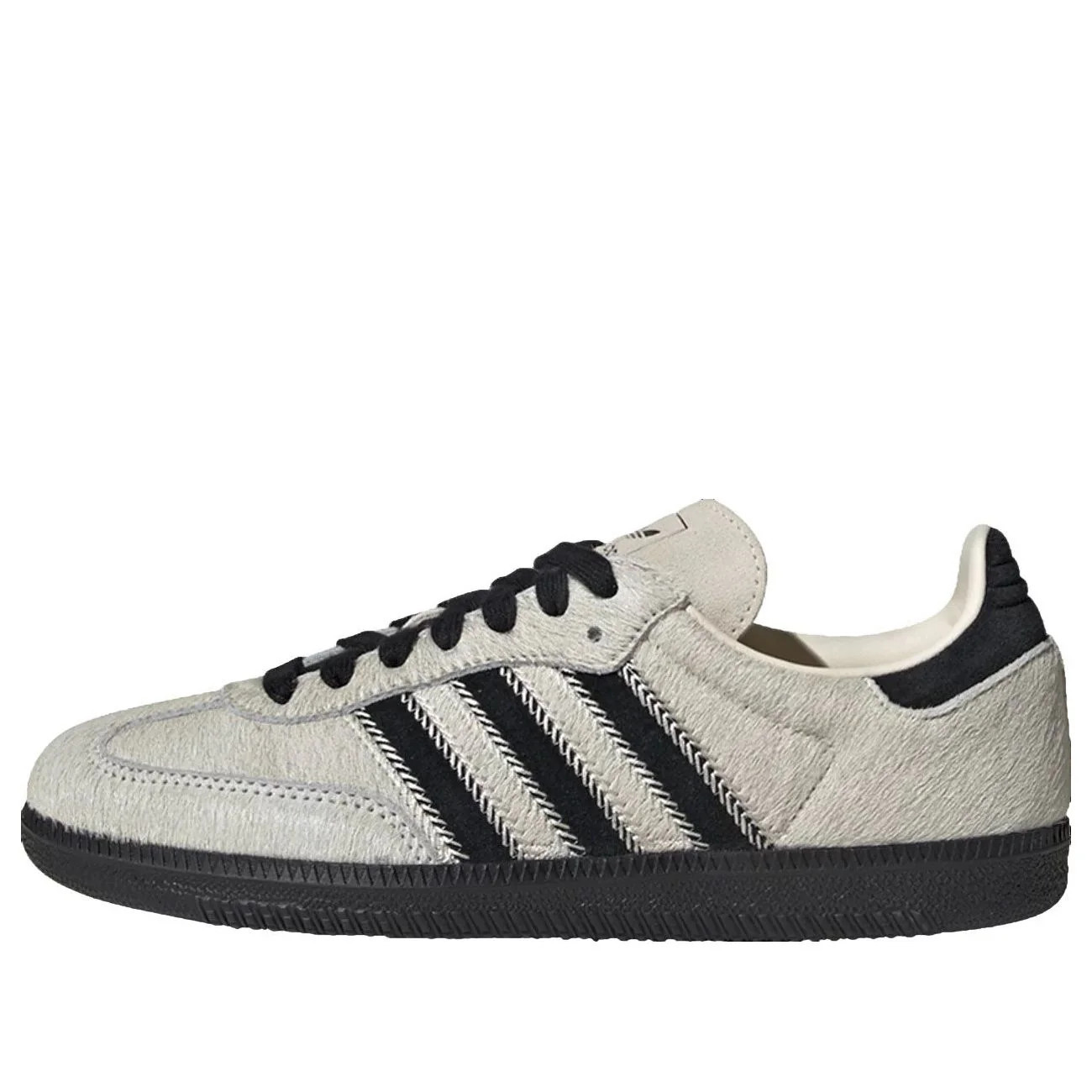 (WMNS) adidas Samba OG 'Wonder White Black Pony' JP5329 | KICKS CREW