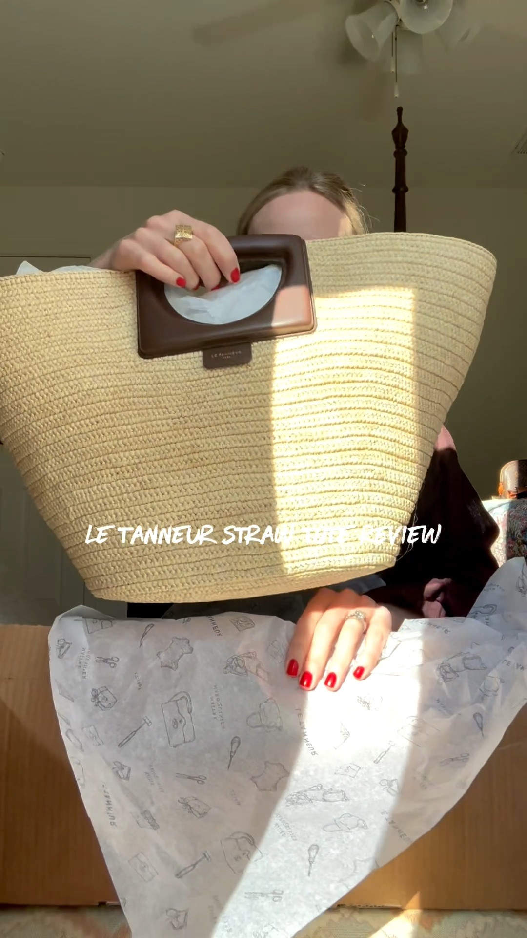 Le Tanneur straw tote bag review - this bag is so spacious and chic for travel and also comes with a shoulder strap

#LTKTravel #LTKSeasonal