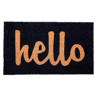Script Hello Doormat, 24" x 48" | The Home Depot