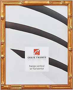 Craig Frames Vintage Gold Bamboo Composite Picture Frame, 14 by 18-Inch | Amazon (US)