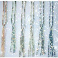 Lily Lambert Crystal Tassel Necklace | Etsy (US)