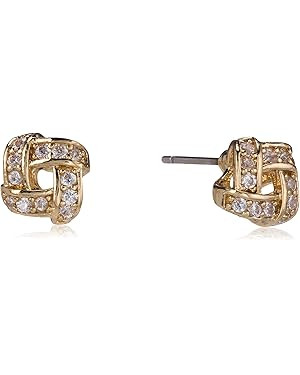 Napier Gold-Tone and Cubic Zirconia Stud Earrings | Amazon (US)