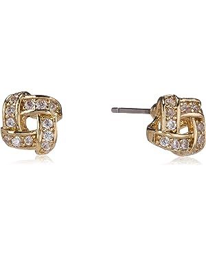 Napier Gold-Tone and Cubic Zirconia Stud Earrings | Amazon (US)