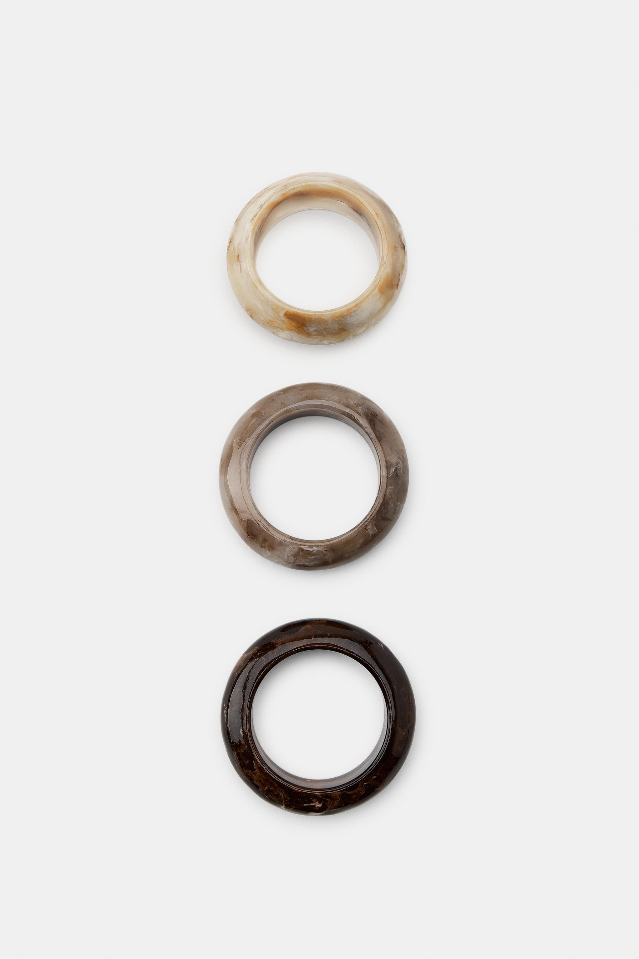 PACK OF 3 RIGID RESIN BRACELETS | Zara UK
