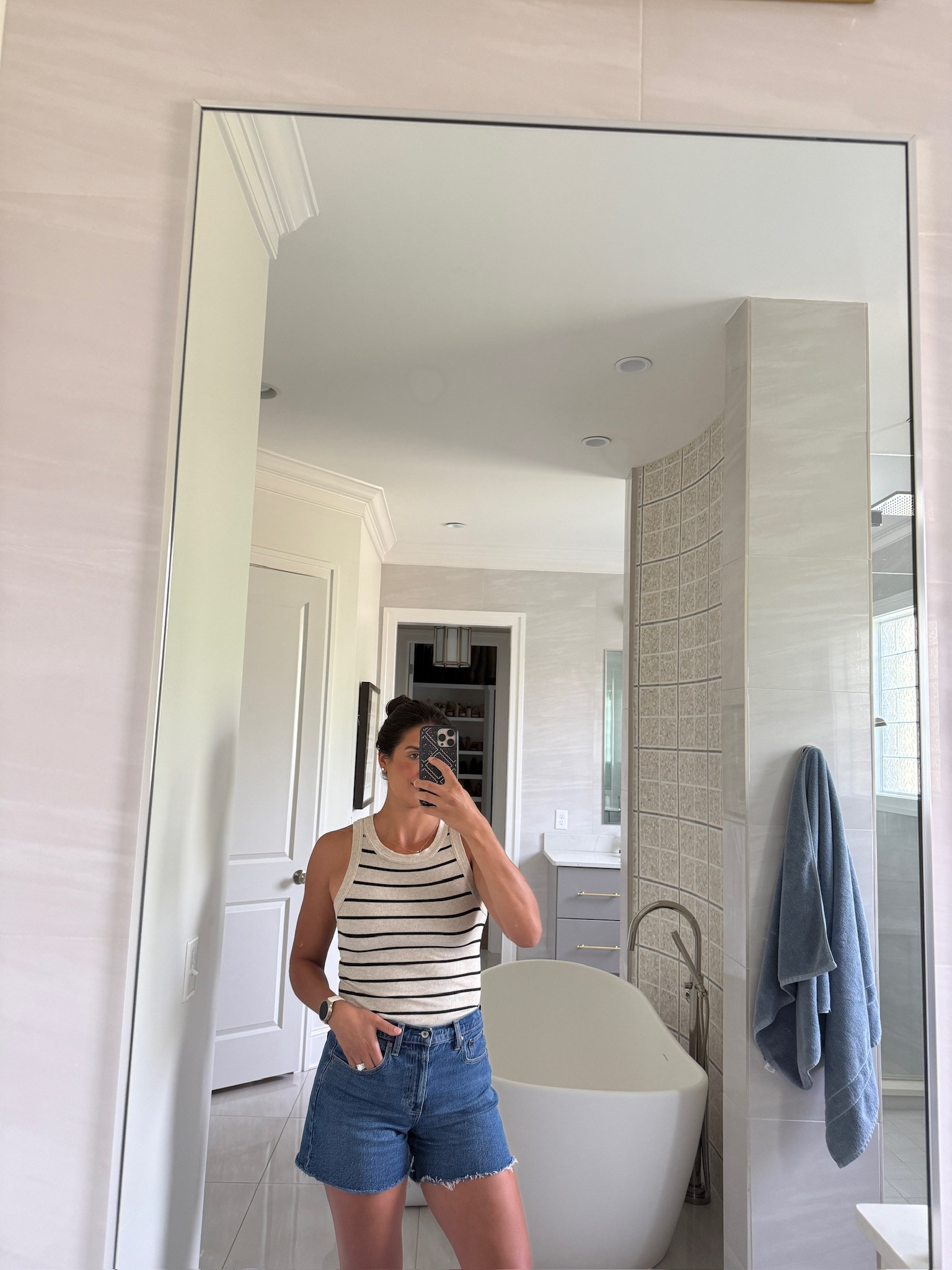 Summer outfit inspo 🤩🤩

Citizens of humanity, Abercrombie, dad shorts, denim shorts, striped tank, 

#LTKootd #LTKdayinmylife #LTKgrwm